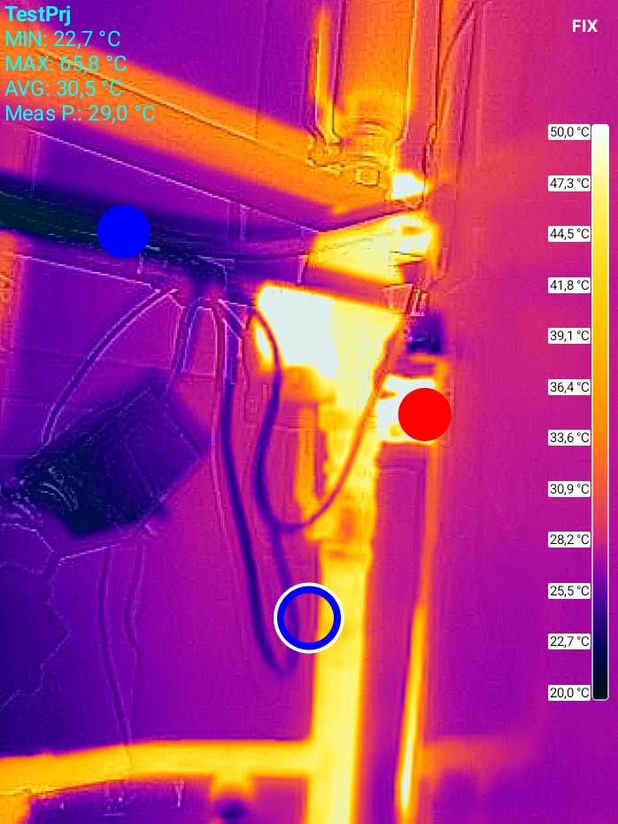 JC Thermal Master Pro auf Tablet